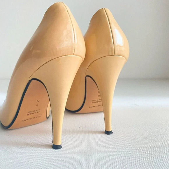 Vintage Jill Stuart Nude Patent LEather Pointy Toe  Classic Heels 8M - Picture 4 of 14